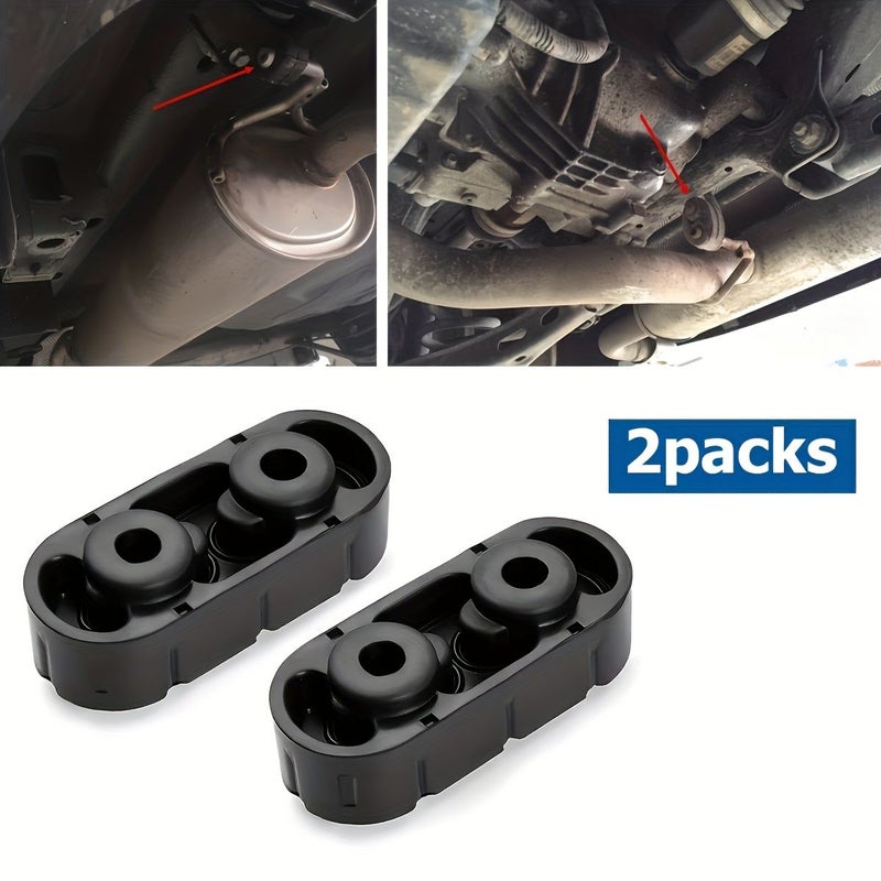 2pcs Heavy Duty Exhaust Muffler Hooks Rubber Insulators With 2 Holes 0 5 Inch Diameter Motorcycle ATV Scooter Exhaust System Easy Installation - Image 3