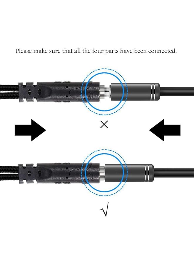 إنفيل كابل موزع سماعة الرأس والميكروفون للكمبيوتر الشخصي، محولات صوتية لمقبس سماعة الرأس 3.5 مم أنثى إلى 2 ذكر مزدوج 3.5 مم للكمبيوتر في وقت واحد، موزع Y - Image 5