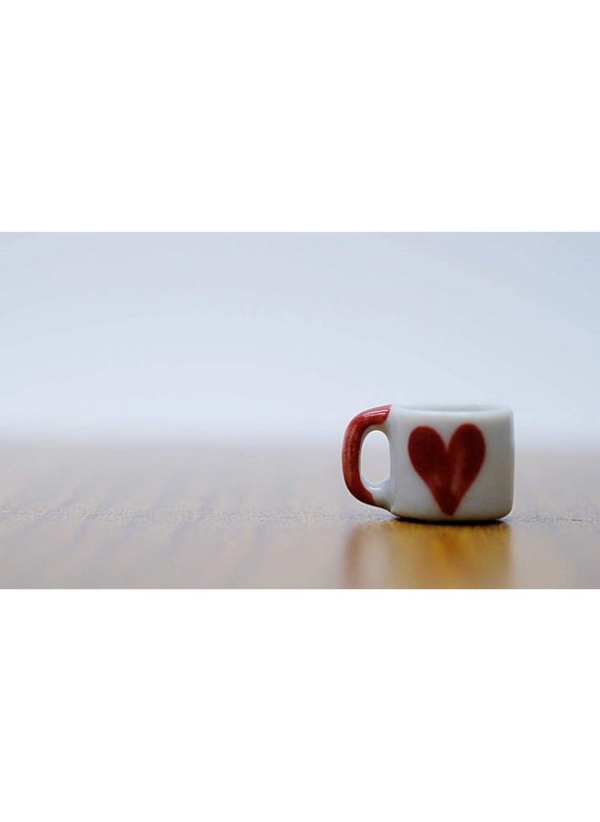 1shopforyou - 10 Pieces Set Of Miniature Coffee Mugs Or Tea Cups Designed For Dollhouses Or Miniature Kitchen. - Image 1