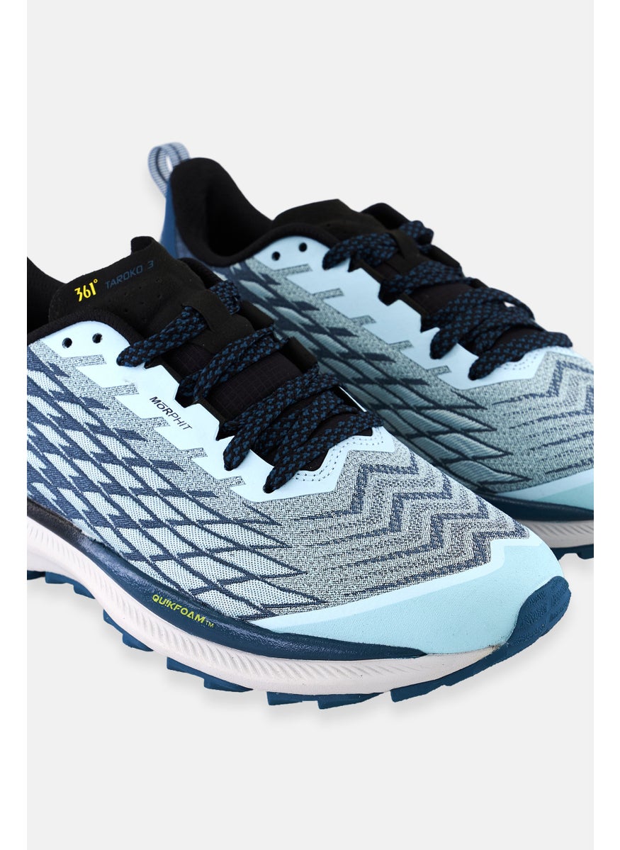 361 Degrees - Women Lace Up Training Shoes, Teal Blue - Image 1