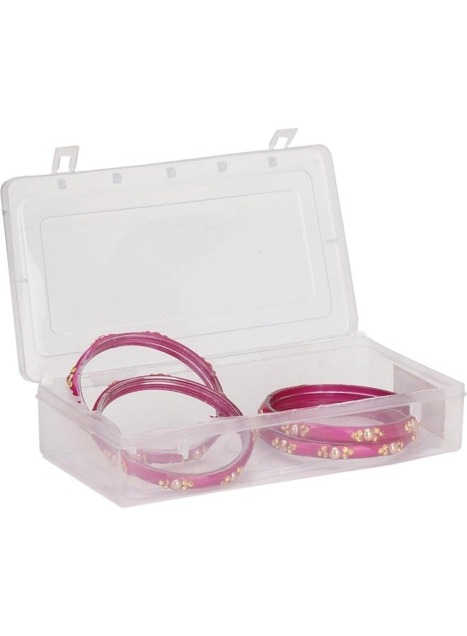 AFAST Modern Glass Bangles/Kada- Anniversary, Party & Wedding, Pack Of 4, Pink - Image 2