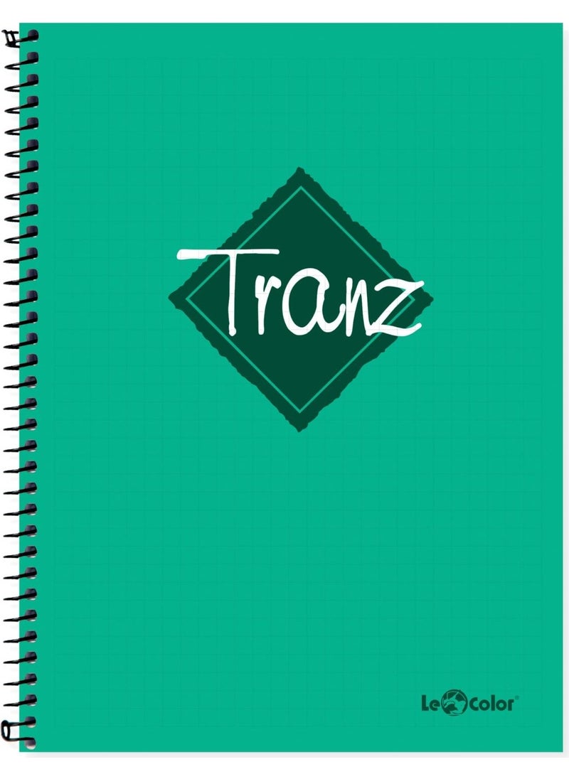 Le Color - 4-Piece School Notebook Set A5 Tranz Square 200 Pages PP Cover - Image 1