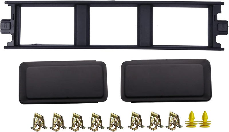 KYYET Front Bumper Guards Pads Inserts End Caps & Lower Center Grille Cover Trim Panel for 2018-2020 Ford F150 - Image 1