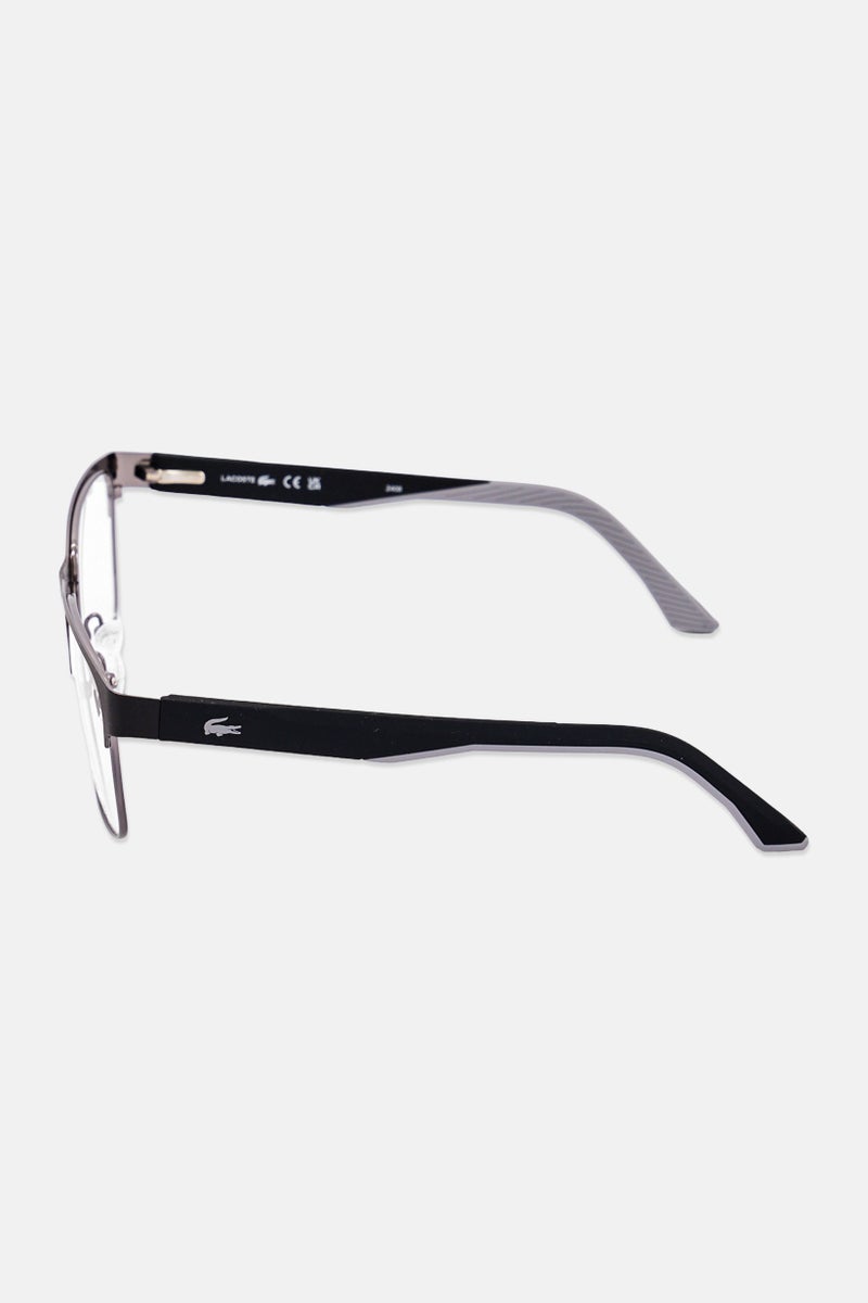LACOSTE Men L2291 Rectangular Eyeglasses, Black - Image 4