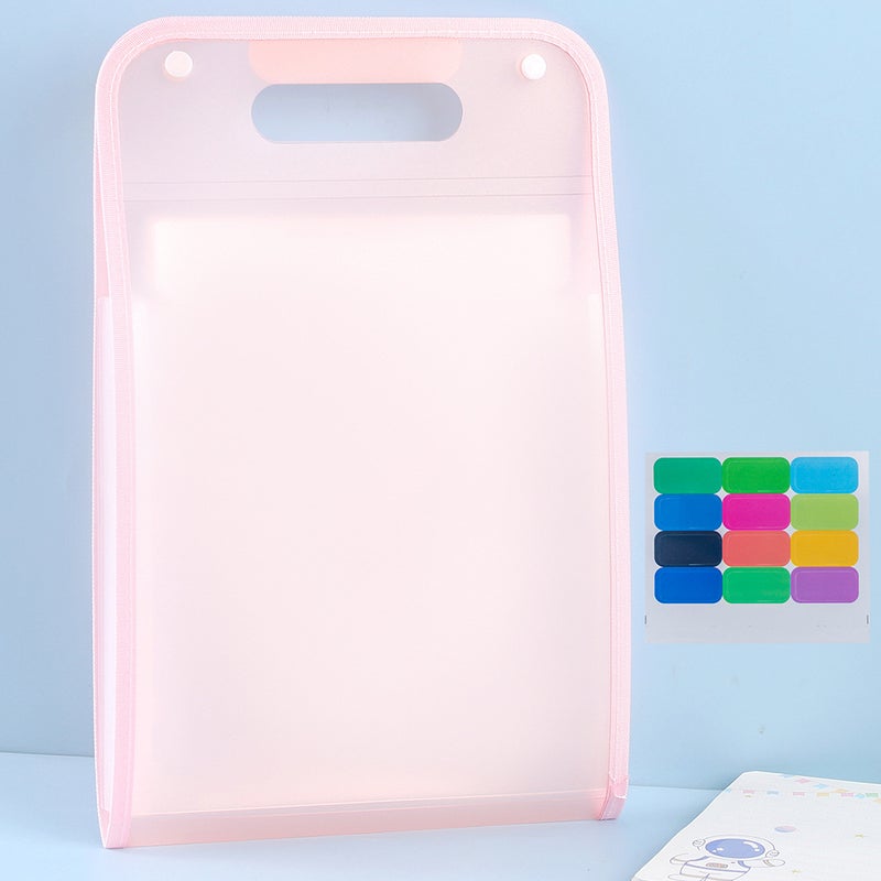 Organ Bag Examination Paper Storage Bag Folder Student A4 Folder Large Capacity Storage Book Multi-Layer Vertical Portable - Image 1
