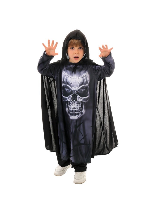 Halloween Costume For Children A Role-playing Costume Of The Grim Reaper Cosplay Outfit For A Kindergarten Party Stage Performance - Image 2
