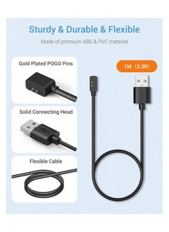 2Pcs Magnetic Charging Cable Compatible with Xiaomi Redmi Watch 3/Redmi 2 Lite/Redmi Smart Band Pro/Mi 7 Pro, Portable Replacement Dock 3.3FT/1M USB Charge Cord - pzsku/ZFA1C781B33EFD6D32DECZ/45/_/1709797274/9d7f8ecd-982d-4ae9-a520-a28e9552ea71