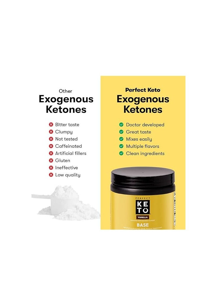 Perfect Keto Vanilla Base Exogenous ketones 6.7oz 191g  - Image 3