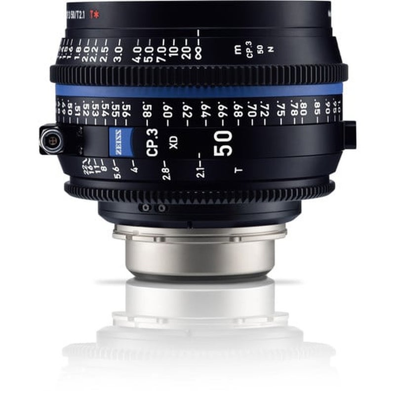 Zeiss CP.3 XD 50mm T2.1 Compact Prime Lens (PL Mount, Meters) - Image 1