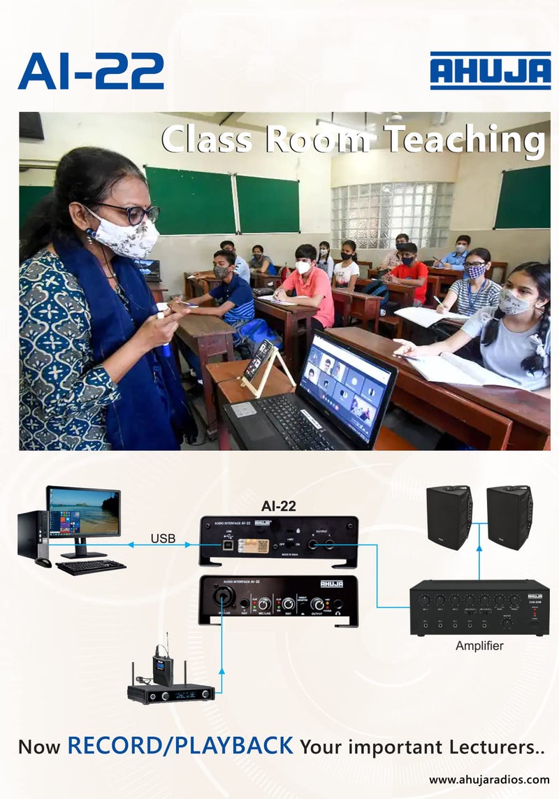 AHUJA AUDIO INTERFACE AI-22 (2 * 2 USB) - Image 3
