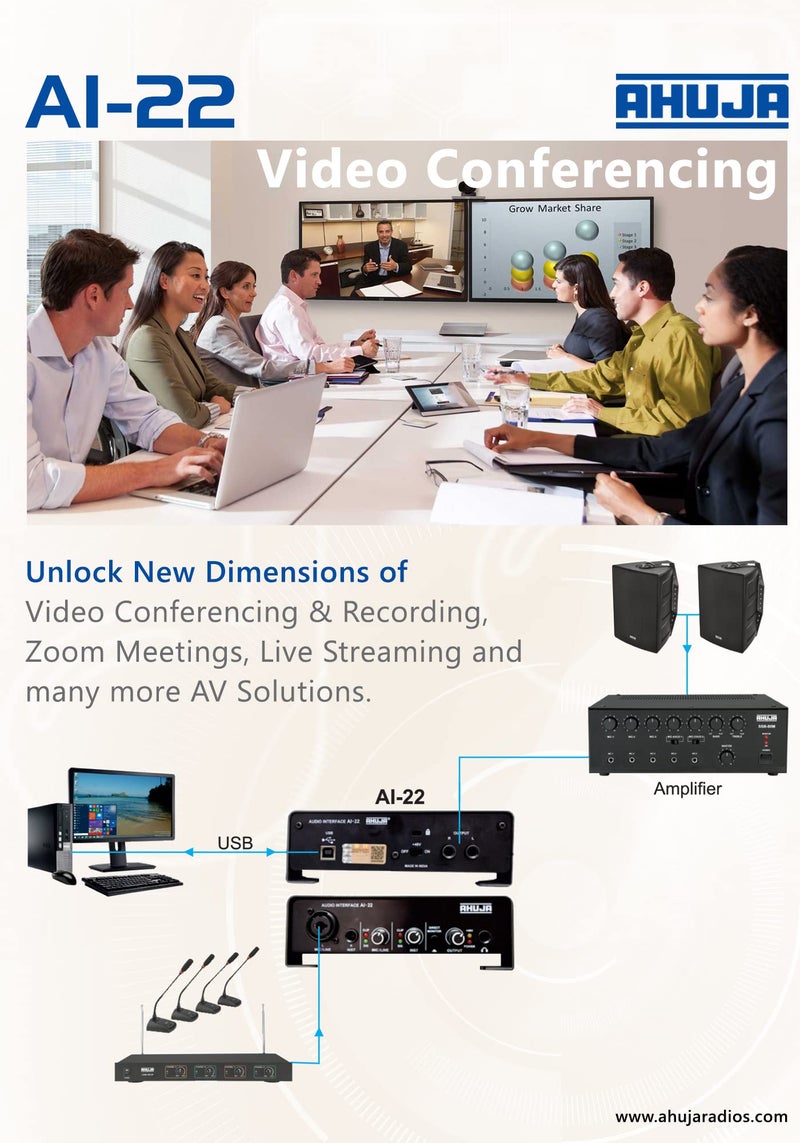 AHUJA AUDIO INTERFACE AI-22 (2 * 2 USB) - Image 5