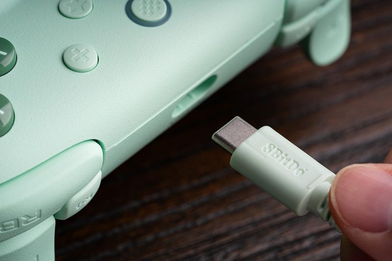 8BitDo Ultimate 2C Wired Controller for Windows PC and Android, with 1000Hz Polling Rate, Hall Effect Joysticks and Hall Triggers, and Remappable L4/R4 Bumpers (Green) - Image 4