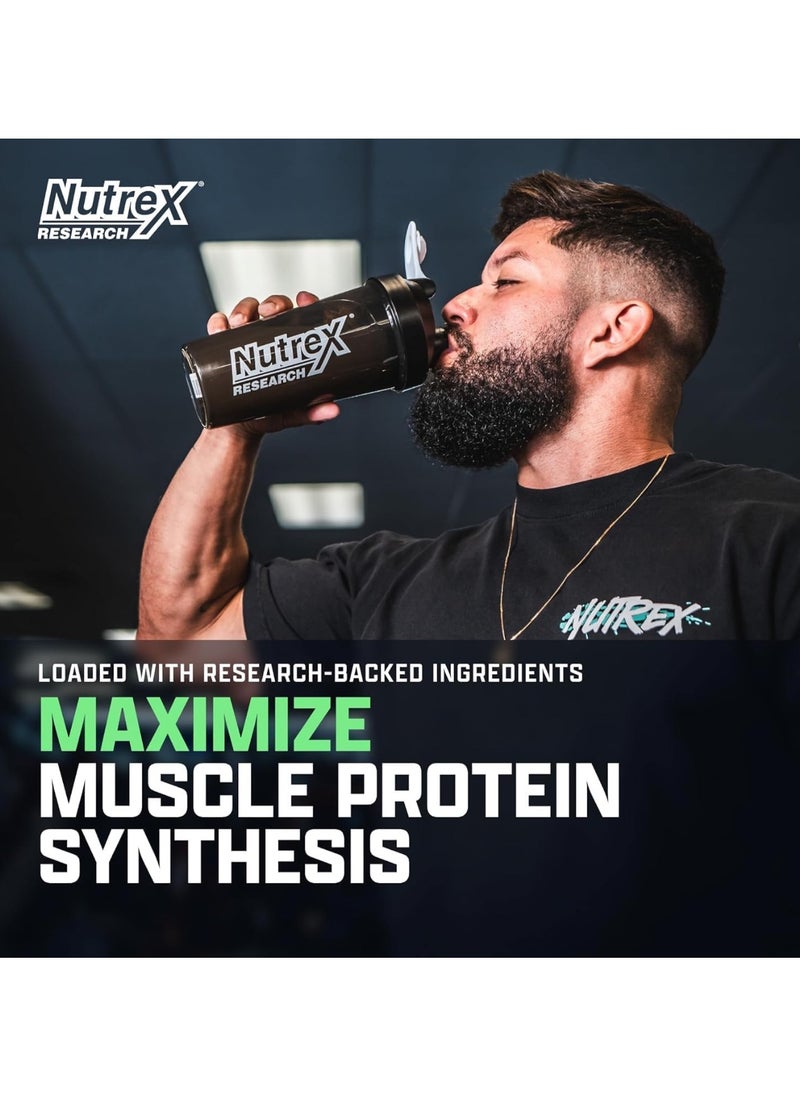 Nutrex Research EAA Hydration, EAAs + BCAA Powder, Muscle Recovery, Strength, Muscle Building, Endurance, 8G Essential Amino Acids + Electrolytes 30 Servings Pink Lemonade  - Image 2