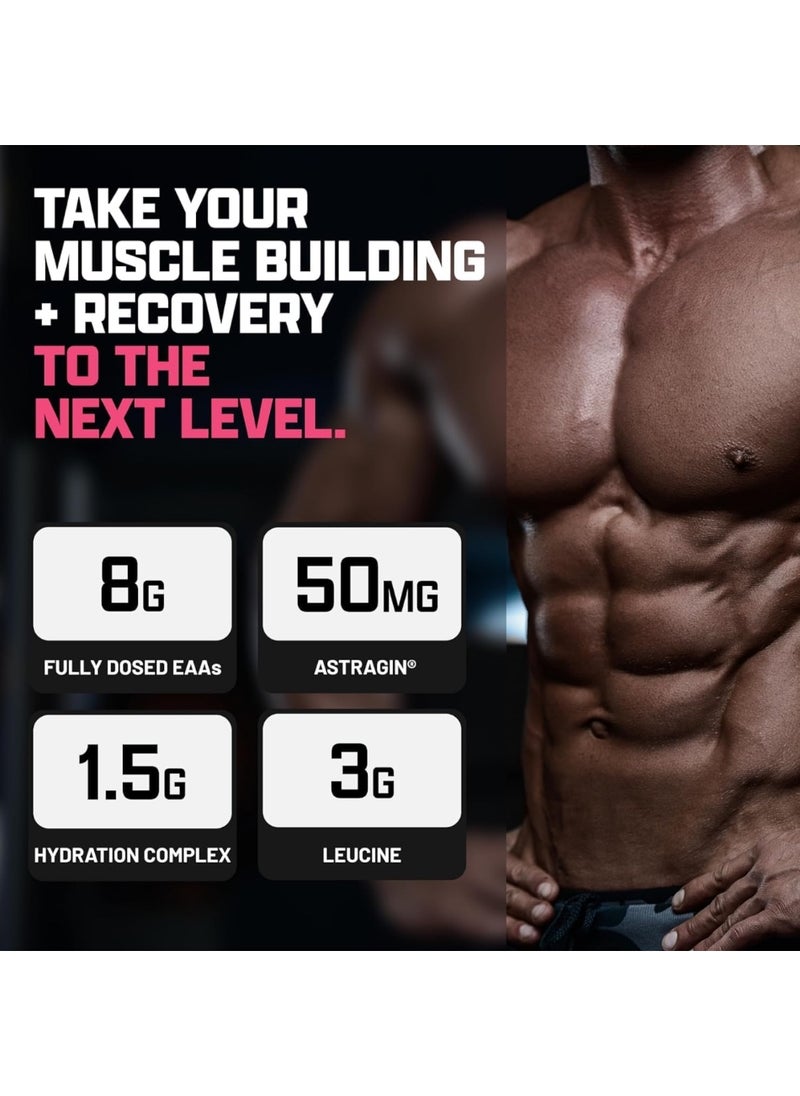 Nutrex Research EAA Hydration, EAAs + BCAA Powder, Muscle Recovery, Strength, Muscle Building, Endurance, 8G Essential Amino Acids + Electrolytes 30 Servings Pink Lemonade  - Image 3