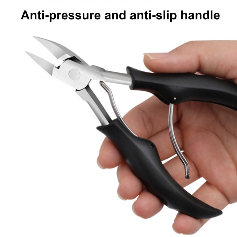 Stainless Steel Nail Clipper Cutter Nail Cuticle Pliers Trimmer Grooming Kit Manicure Set Pedicure Fingernail Toenail Scissors for Ingrown & Thick Nail - Image 4