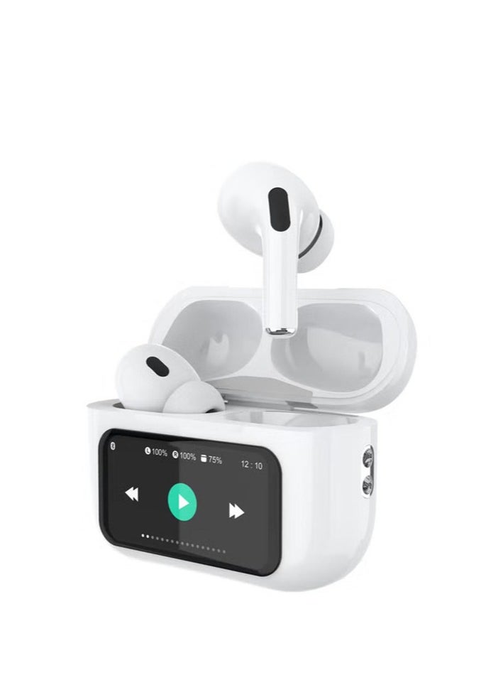 ELTRAZONE - Touch Screen Wireless In-Ear Active Noise Cancelling TWS Earbuds, White - Bluetooth 5.0, Hi-Fi Sound, Sweatproof & Comfortable for Music, Calls, and Travel - Image 1