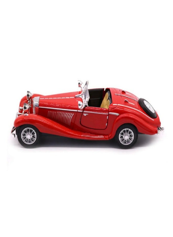 die cast 1:28 Scale Pullback Diecast Metal Antique Classic Model Cars Collectible Toy Gifts (Red,Length 6.5in/16.8cm)  - Image 4
