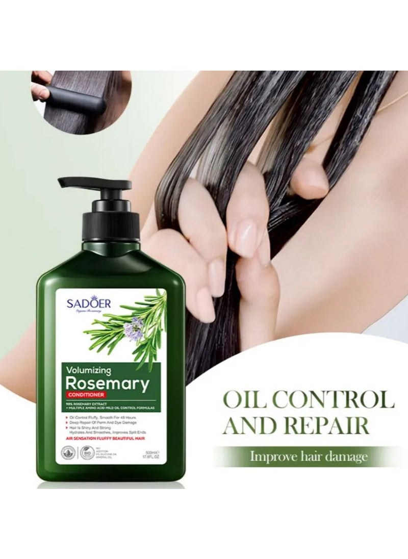 Volumizing Rosemary Shampoo 98% Rosemary Extract +Multiple Amino Acid Mild Oil Control Formulas 500ml