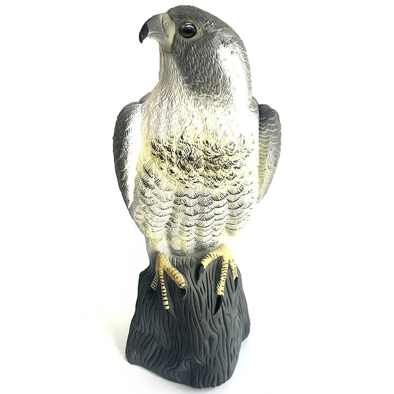 YOFIT Bird Scarecrow Fake Horned Hawk Decoy,Bird Repellent Garden Protectors, Natural Enemy Pest Deterrent Scarecrow - Image 1