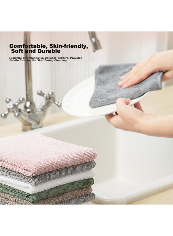 JD.com Jd Jingzao Multi-purpose Cleaning Cloth, Microfiber Wiping Cloth, Absorbent Cleaning Cloth For Removing Oil Sta , 10-pack - Image 2