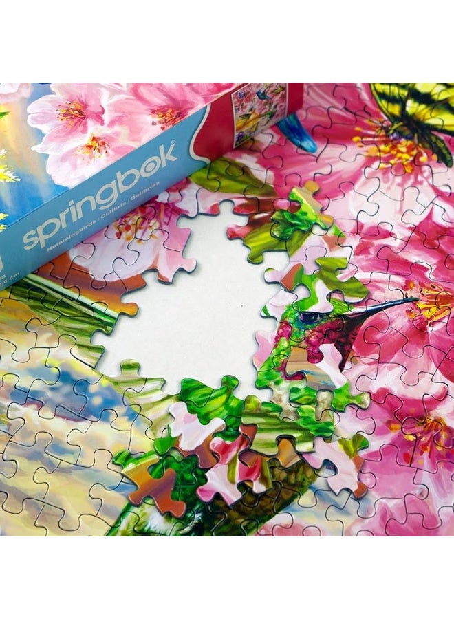 Springbok Hummingbirds 500 Piece Jigsaw Puzzle for Adults by Artist Dona Gelsinger - Made in USA - Finished Size 23.5" x 18" - Image 4