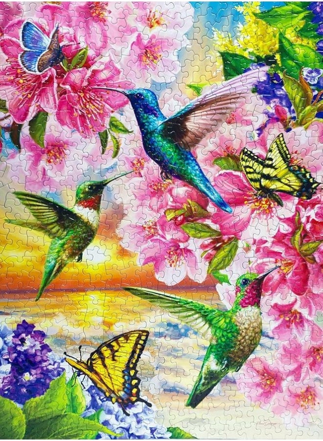 Springbok Hummingbirds 500 Piece Jigsaw Puzzle for Adults by Artist Dona Gelsinger - Made in USA - Finished Size 23.5" x 18" - Image 3