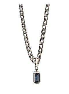 Light luxury niche design blue stone necklace