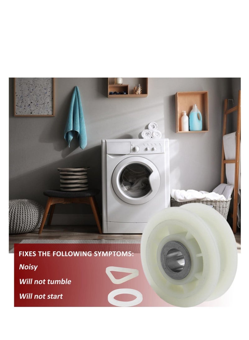 حزمتين من بكرة السائق القابلة للتبديل فائقة التحمل 279640، قطعة غيار تناسب مجففات ويرلبول وكينمور بدقة، بديل للأرقام AP3094197، W10468057، 3388672، 697692 - Image 4