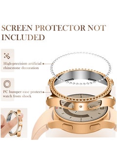 Excefore 3 Pack for Galaxy Watch 5 PRO 45mm Case[No Screen Protector], Crystal Diamond Hard PC Bumper Protective Frame Cover Accessories for Women Girl  - Image 4