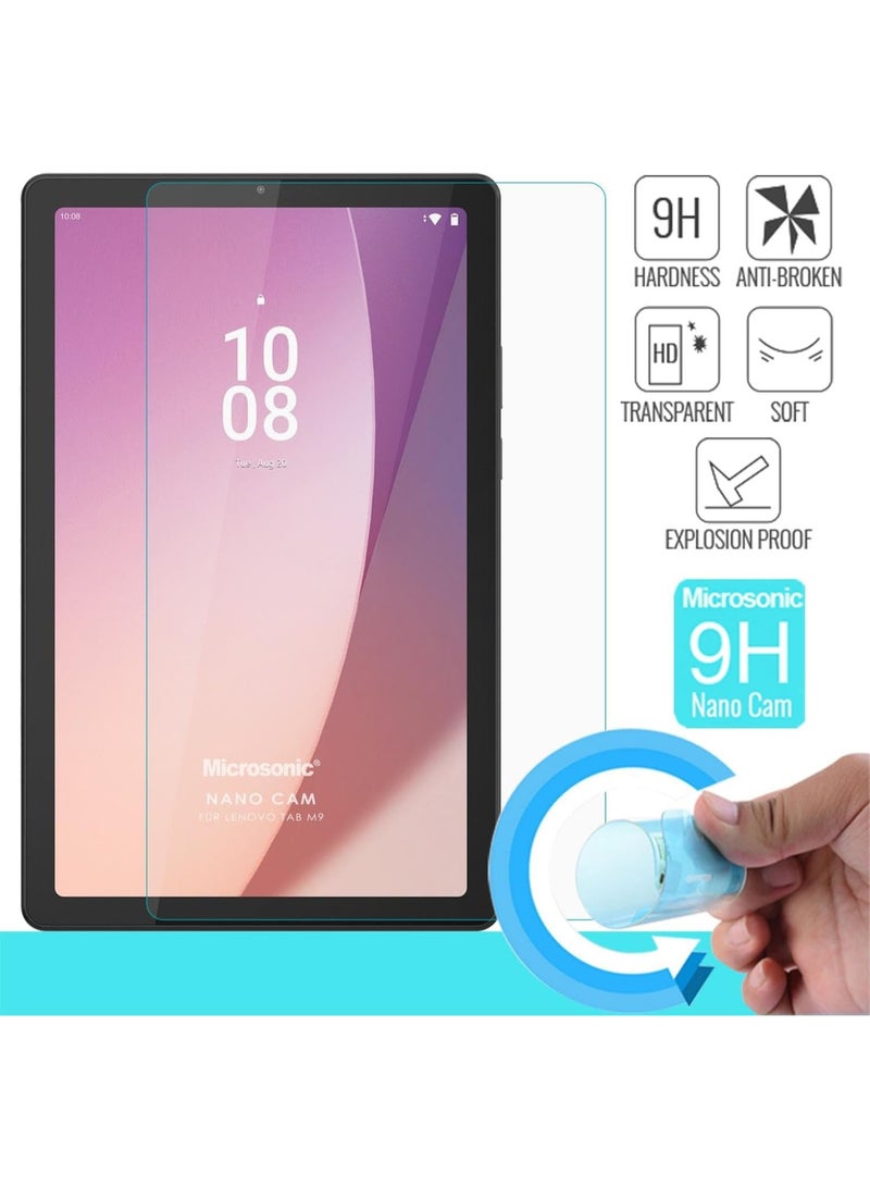 واقي شاشة لجهاز لينوفو تاب M9 HD مقاس 9 بوصة (1340 × 800، شاشة عالية الدقة) 2022، فيلم زجاجي مقوى [شفافية عالية الوضوح] [سهل التركيب] [مقاوم للخدش] [صلابة 9H] - Image 3