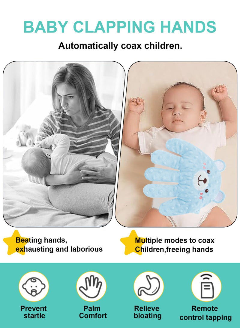 URbazaar Baby Soothing Palm, Baby Patter for Sleep, Startle Prevention Cartoon Animal Baby Pillow, Electric Baby Soothing Palm with Remote Control, for Newborns Baby Girl Baby Boy - Image 5