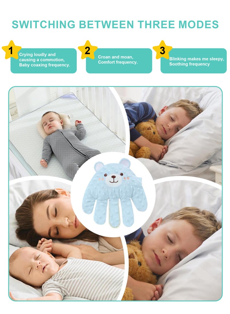 URbazaar Baby Soothing Palm, Baby Patter for Sleep, Startle Prevention Cartoon Animal Baby Pillow, Electric Baby Soothing Palm with Remote Control, for Newborns Baby Girl Baby Boy - Image 3