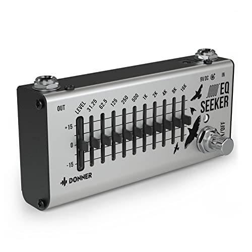 Donner EQ Pedal, 10 Band Equalizer Pedal, EQ Seeker for Guitar and Bass True Bypass - Image 1