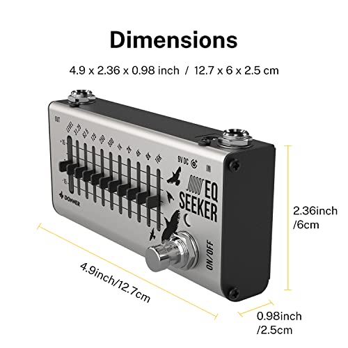 Donner EQ Pedal, 10 Band Equalizer Pedal, EQ Seeker for Guitar and Bass True Bypass - Image 5