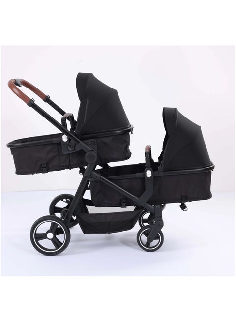 stroller umbrella twins snicker -black