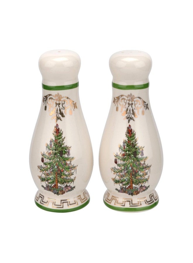 Spode Christmas Tree Gold Salt & Pepper Shaker Set (2-Piece) - Holiday Kitchen & Table Décor - Festive Home Accent, Christmas Gift, Stocking Stuffer for Friends & Holiday Enthusiasts - Image 1