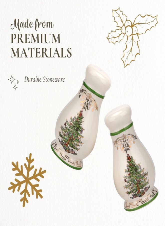 Spode Christmas Tree Gold Salt & Pepper Shaker Set (2-Piece) - Holiday Kitchen & Table Décor - Festive Home Accent, Christmas Gift, Stocking Stuffer for Friends & Holiday Enthusiasts - Image 4