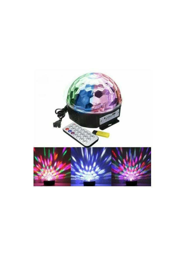 Rgb Mp3 Magic Crystal Ball Led Music Stage Light Home Party Disco Dj Party Usb Disk Remote Control Multicolour - Image 3