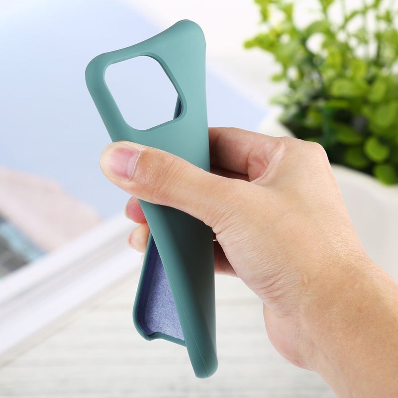 HuHa Protective Cover Solid Silicone Phone Case For iPhone 16(Blue) - Image 4