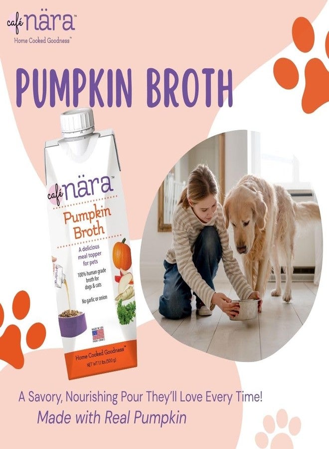 Cafe Nara Café Nara Grain-Free Pumpkin Broth Wet Food Topper for Dogs & Cats - 100% Natural, Healthy Hydration - 1.1 lbs (Pack of 6) - Image 2
