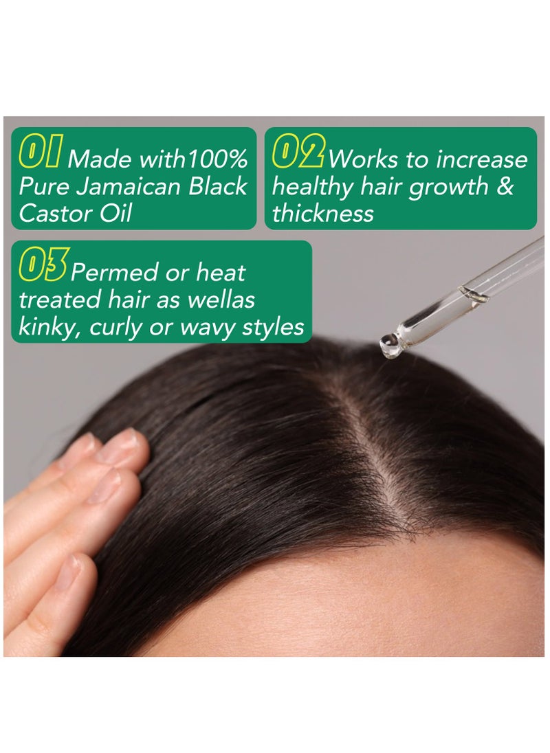 Pegciz - 120ml Jamaican Black Castor Oil for Hair 100% Pure Cold Pressed Stimulate Growth for Hair Eyelashes Eyebrows Nails Skin Moisturizer Hair Oil and Body Oil Moisturizing Massage Oil - Image 1