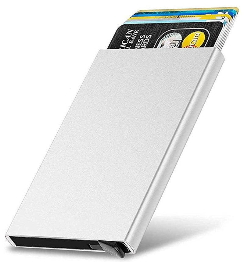LACOSSI Protected Metal Credit/Debit/ATM Card Holder Case Wallet for Men & WomenCredit Card-Holder Metal Wallet Slim Credit Card Case Protector Business Card New 2025 (Black) - Image 3