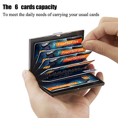 LACOSSI Protected Metal Credit/Debit/ATM Card Holder Case Wallet for Men & WomenCredit Card-Holder Metal Wallet Slim Credit Card Case Protector Business Card New 2025 (Black) - Image 5