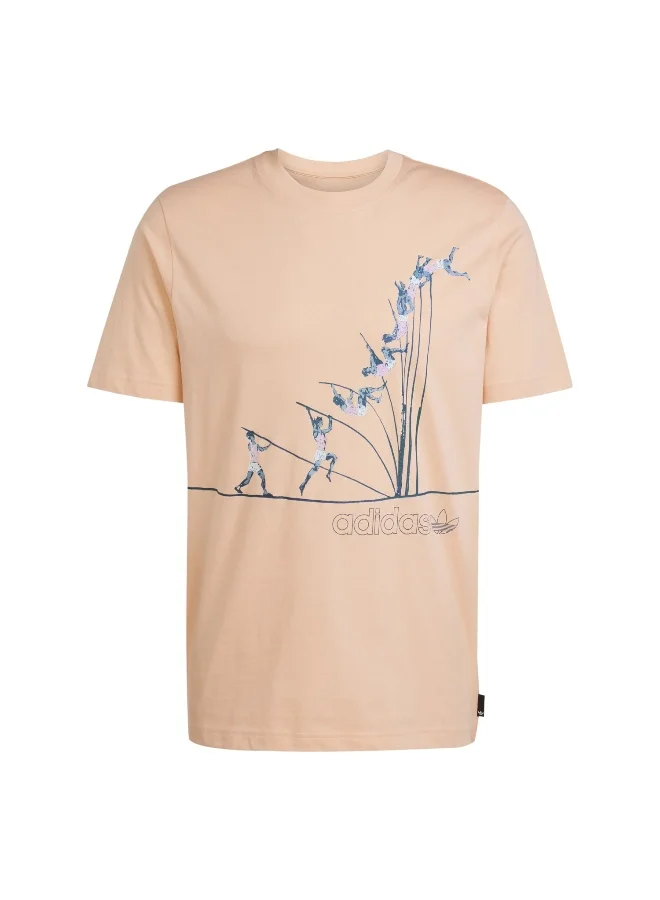 Adidas Q12 TS POLE Pink Originals Men T-SHIRTS