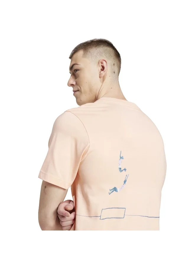 Adidas Q12 TS POLE Pink Originals Men T-SHIRTS