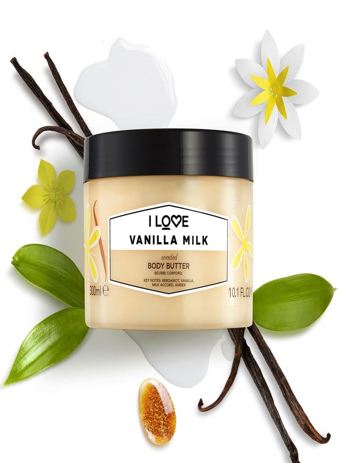 I LOVE Vanilla Milk Scented Body Butter - Hydrating Body Butter for Dry Skin - Vitamin E and Aloe Vera - Shea Butter and Coconut Oil - 10.1 oz - Image 2
