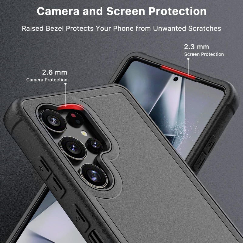 M MYBAT PRO Maverick Series for Samsung Galaxy S25 Ultra Case with Belt Clip Holster, 6.9 inch, Heavy Duty Military Grade Drop Protective Case w 360Â° Rotating Stand (No Screen Protector) Black - Image 4