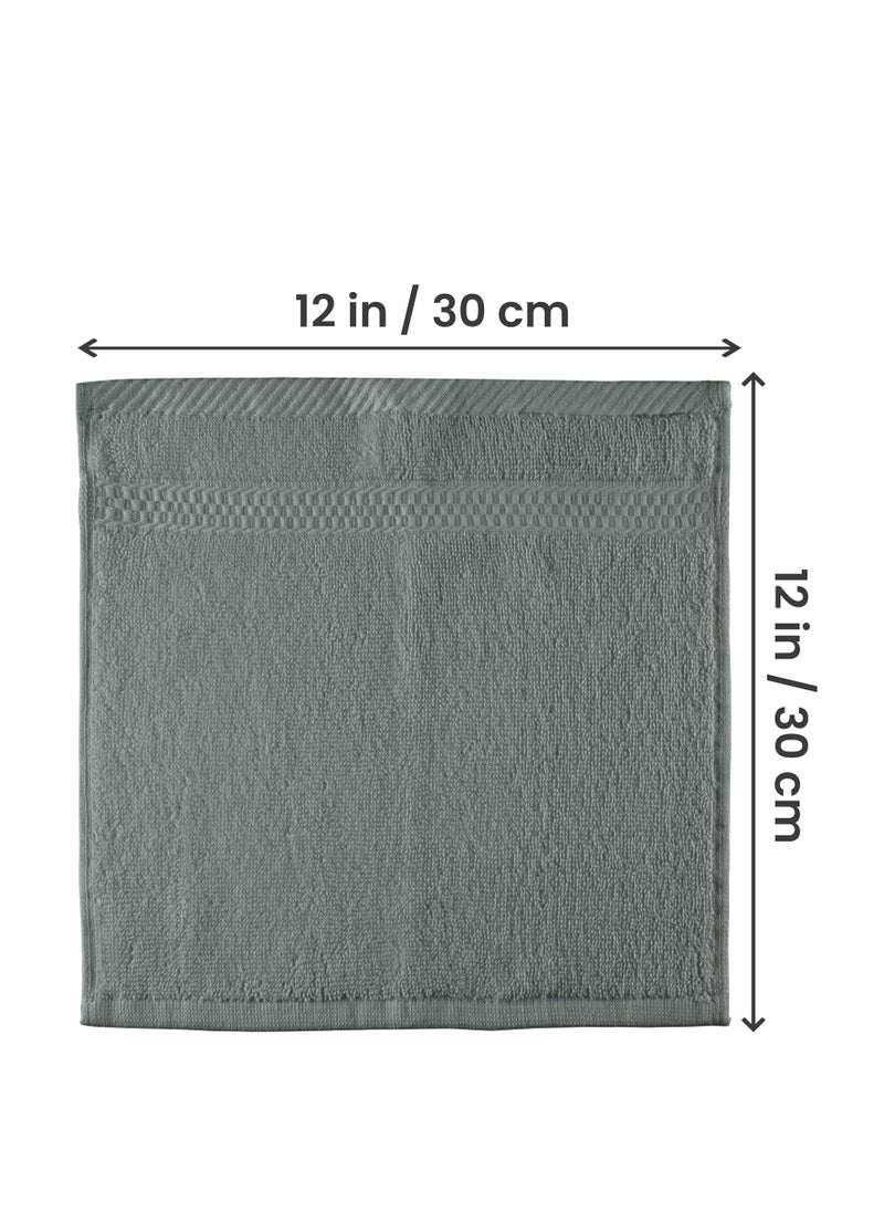 Utopia Towels - Utopia Towels [12 Pack Premium Wash Cloths Set (12 x 12 Inches) 100% Cotton Ring Spun, Highly Absorbent and Soft Feel Essential Washcloths for Bathroom, Spa, Gym, and Face Towel (Cool Grey) - Image 1