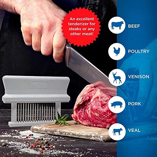 Jaccard 16-Blade Meat Tenderizer, Original Super Mini Meat Tenderizer, ABS Columns, 1.00 x 4.00 x 5.8 Inches, White - Image 4