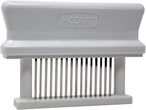 Jaccard 16-Blade Meat Tenderizer, Original Super Mini Meat Tenderizer, ABS Columns, 1.00 x 4.00 x 5.8 Inches, White - Image 1